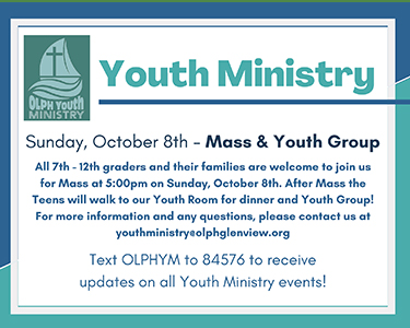 Youth Ministry Mass & Youth Group