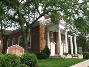 church in summer